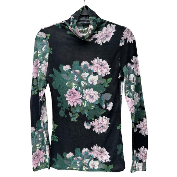 Club Monaco Sweaters - Club Monaco Floral Wool Blend Turtleneck Sweater Women Small Whimsigoth